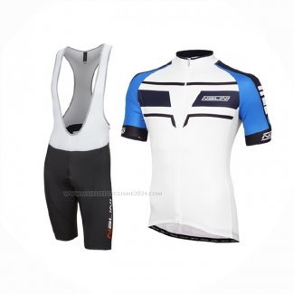 2016 Maillot Cyclisme Nalini Bleu Blanc Manches Courtes Et Cuissard