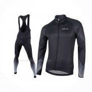 2017 Maillot Cyclisme Nalini Noir Manches Longues Et Cuissard