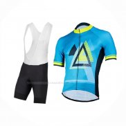 2018 Maillot Cyclisme Pearl Izumi Bleu Manches Courtes Et Cuissard