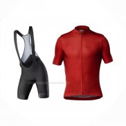 2021 Maillot Cyclisme Mavic Rouge Manches Courtes Et Cuissard