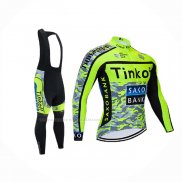 2021 Maillot Cyclisme Tinkoff Jaune Manches Longues Et Cuissard