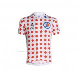 2021 Maillot Cyclisme Tour De France Rouge Blanc Manches Courtes