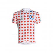 2021 Maillot Cyclisme Tour De France Rouge Blanc Manches Courtes