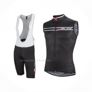 2016 Gilet Coupe-vent Nalini Noir Blanc Et Cuissard