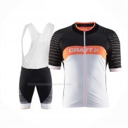 2017 Maillot Cyclisme Craft Gris Noir Manches Courtes Et Cuissard