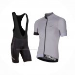 2017 Maillot Cyclisme Nalini Curva Slate Argent Manches Courtes Et Cuissard