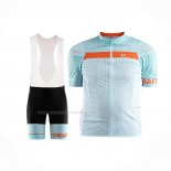 2018 Maillot Cyclisme Craft Route Lumiere Bleu Manches Courtes Et Cuissard