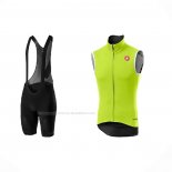 2021 Gilet Coupe-vent Castelli Brillant Vert Et Cuissard