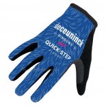 2022 Deceuninck Quick Step Gants Doigts Longs Cyclisme Bleu