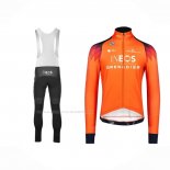 2023 Maillot Cyclisme INEOS Grenadiers Orange Manches Longues Et Cuissard