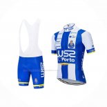 2020 Maillot Cyclisme W52-fc Porto Blanc Bleu Manches Courtes Et Cuissard