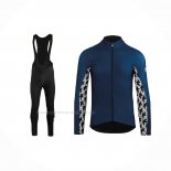 2021 Maillot Cyclisme Assos Bleu Manches Longues Et Cuissard