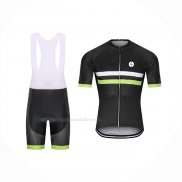 2021 Maillot Cyclisme Steep Noir Jaune Manches Courtes Et Cuissard