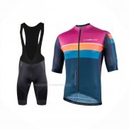 2022 Maillot Cyclisme Nalini Violet Manches Courtes Et Cuissard