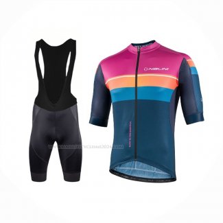 2022 Maillot Cyclisme Nalini Violet Manches Courtes Et Cuissard