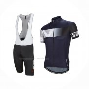 2016 Maillot Cyclisme Nalini Fonce Bleu Manches Courtes Et Cuissard