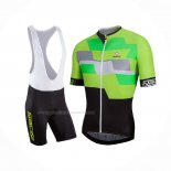 2017 Maillot Cyclisme Nalini Cervino Vert Noir Manches Courtes Et Cuissard