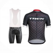 2017 Maillot Cyclisme Trek Bontrager Gris Manches Courtes Et Cuissard