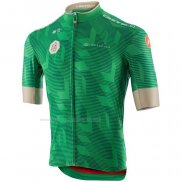 2020 Maillot Cyclisme UAE Tour Vert Manches Courtes