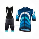 2022 Maillot Cyclisme Nalini Bleu Manches Courtes Et Cuissard