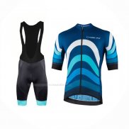 2022 Maillot Cyclisme Nalini Bleu Manches Courtes Et Cuissard