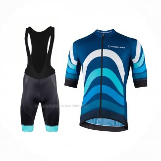 2022 Maillot Cyclisme Nalini Bleu Manches Courtes Et Cuissard