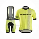 2016 Maillot Cyclisme Bontrager Noir Jaune Manches Courtes Et Cuissard