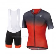 2017 Maillot Cyclisme Sportful R&d Ultraskin Rouge Gris Manches Courtes Et Cuissard