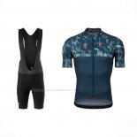 2021 Maillot Cyclisme Pearl Izumi Bleu Vert Manches Courtes Et Cuissard