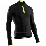 Maillot Cyclisme Northwave Noir Jaune Manches Longues