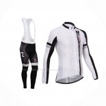 2014 Maillot Cyclisme Nalini Noir Rouge Manches Longues Et Cuissard