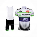 2017 Maillot Cyclisme Fortuneo Vital Concept Blanc Manches Courtes Et Cuissard