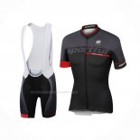 2017 Maillot Cyclisme Sportful Sc Noir Manches Courtes Et Cuissard