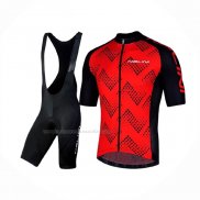 2019 Maillot Cyclisme Nalini Podio 2.0 Noir Rouge Manches Courtes Et Cuissard