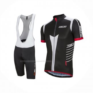 2016 Maillot Cyclisme Nalini Gris Noir Manches Courtes Et Cuissard