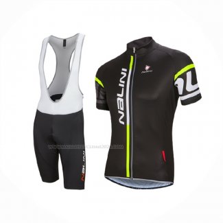 2016 Maillot Cyclisme Nalini Profond Noir Manches Courtes Et Cuissard