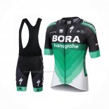 2018 Maillot Cyclisme Bora Vert Manches Courtes Et Cuissard