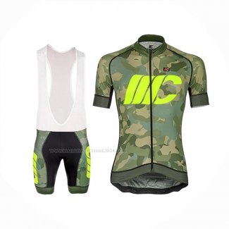 2018 Maillot Cyclisme Cipollini Prestig Camo Vert Manches Courtes Et Cuissard