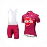 2019 Maillot Cyclisme Katusha Alpecin Rouge Manches Courtes Et Cuissard