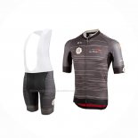 2019 Maillot Cyclisme UAE Tour Gris Manches Courtes Et Cuissard