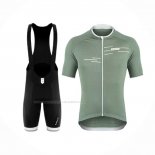 2020 Maillot Cyclisme De Marchi Lumiere Vert Manches Courtes Et Cuissard