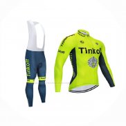 2020 Maillot Cyclisme Tinkoff Jaune Manches Longues Et Cuissard