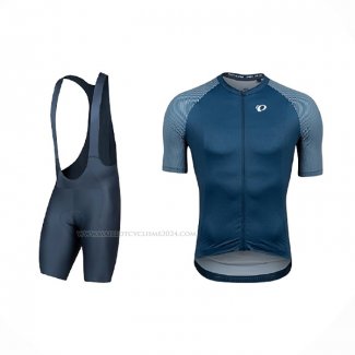 2021 Maillot Cyclisme Pearl Izumi Fonce Bleu Manches Courtes Et Cuissard