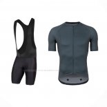 2021 Maillot Cyclisme Pearl Izumi Gris Noir Manches Courtes Et Cuissard