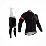 2015 Maillot Cyclisme Castelli Fonce Noir Manches Longues Et Cuissard