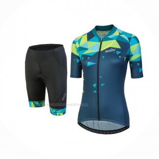 2018 Maillot Cyclisme Femme Nalini Chic Vert Manches Courtes Et Cuissard