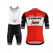 2019 Maillot Cyclisme Trek Segafredo Rouge Blanc Manches Courtes Et Cuissard