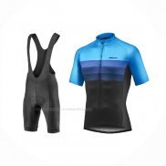 2021 Maillot Cyclisme Giant Noir Bleu Manches Courtes Et Cuissard(1)