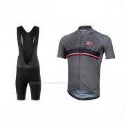 2021 Maillot Cyclisme Pearl Izumi Profond Gris Manches Courtes Et Cuissard