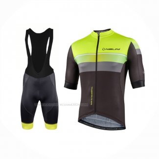 2022 Maillot Cyclisme Nalini Jaune Manches Courtes Et Cuissard